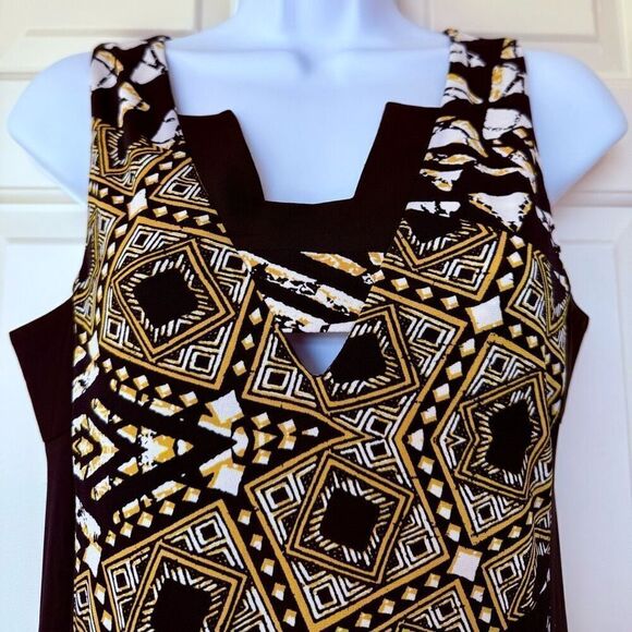 BCBGMAXAZRIA Golden Combo Tank Dress - Picture 4 of 10